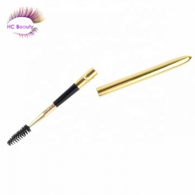 OEM retractable eyelash makeup portable mascara brush spiral wand applicator for eyelash extension, private logo